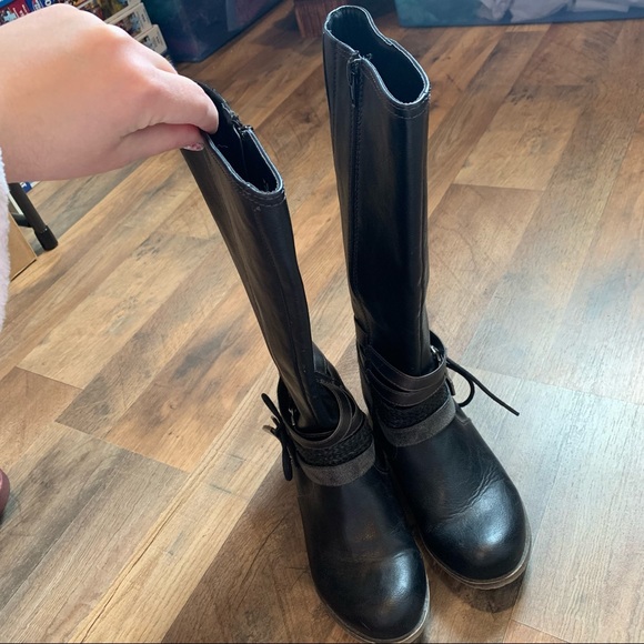 Maurices strappy black tall boots - Picture 9 of 11